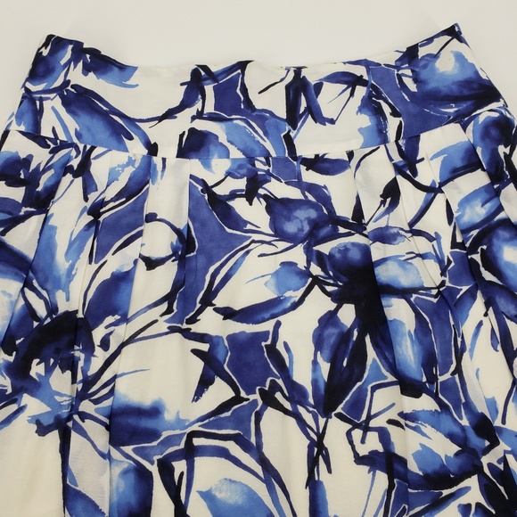 Banana Republic Floral A Line Skirt Sz 4 - Picture 6 of 8